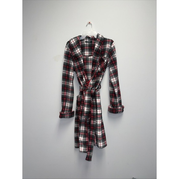 Lauren Ralph Lauren Other - Lauren Ralph Lauren Womens Plush Robe Size S Tartan Plaid Logo Classic Preppy